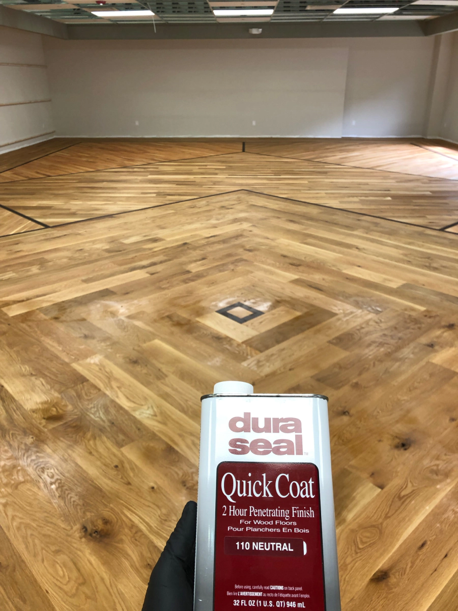 Hardwood flooring finished by Hardwood Kings in Leavenworth County, KS