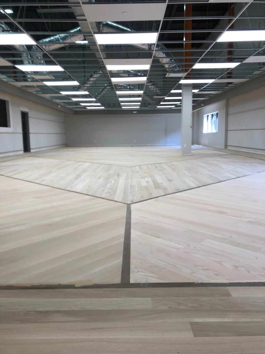 Commercial grade laminate installed in an office space